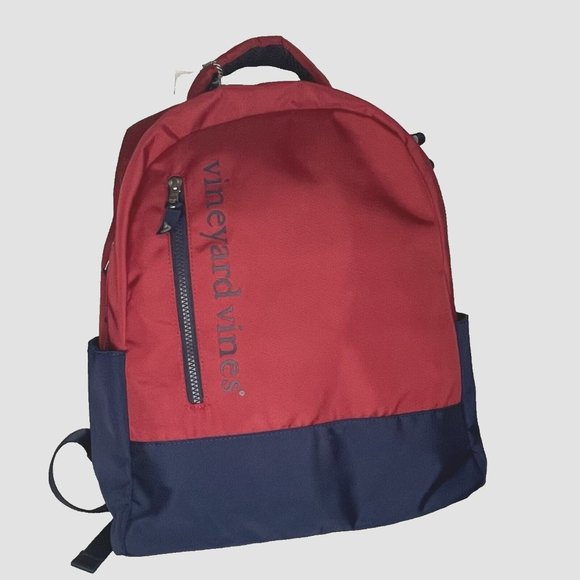 Vineyard Vines Backpack XL Limited Target NWT Red Navy Blue Bag Laptop space main image 4